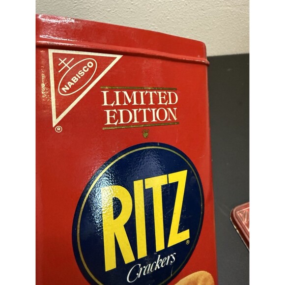 VINTAGE 1987 RITZ CRACKERS LIMITED EDITION EMPTY TIN CAN - Picture 4 of 9